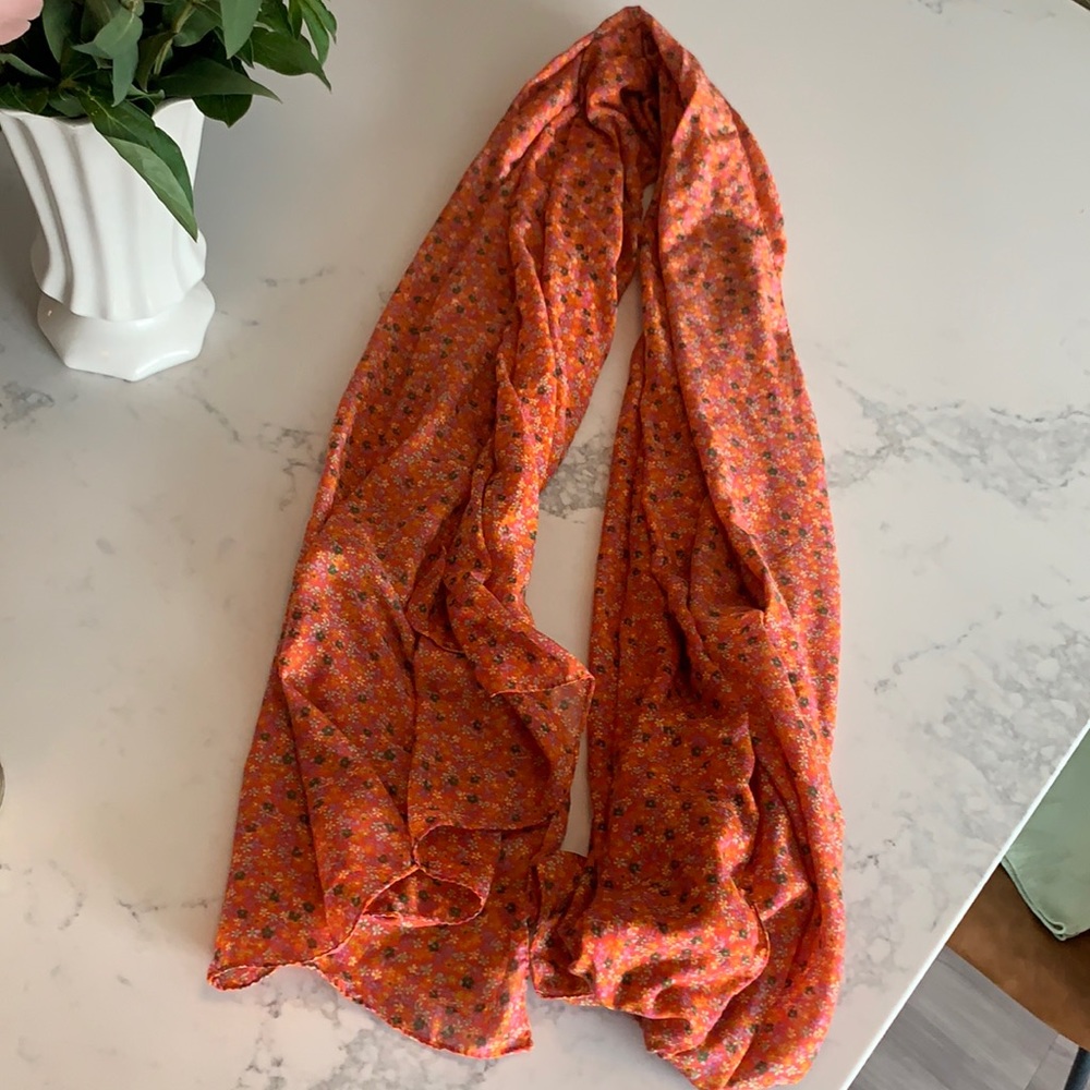 French floral scarf